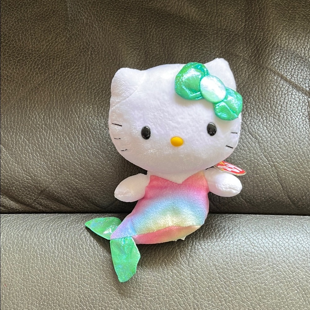 Hello kitty Mermaid Plush Toy with Bow